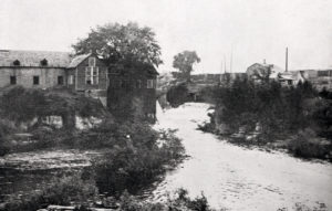 Brasserie et moulin Leamy vers 1870.