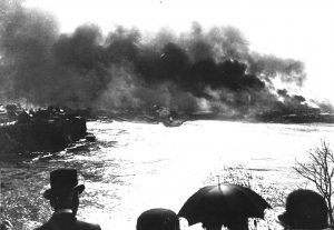 Le Grand feu survenu à Hull en 1900 .
